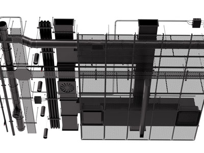 工业风loft管道天花吊顶