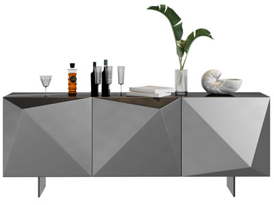 现代电视柜、摆件组合