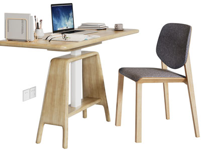 现代书桌椅组合