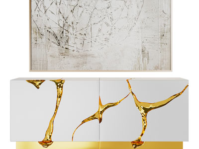 现代轻奢玄关柜、边柜