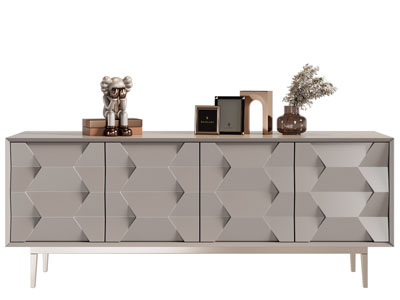 现代电视柜、摆件组合