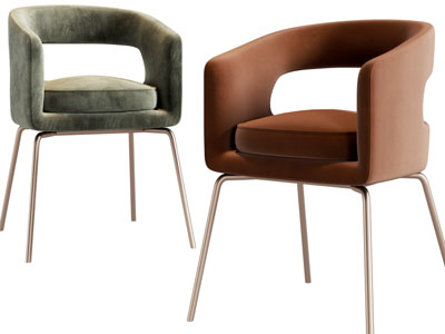 现代轻奢休闲椅子、餐椅