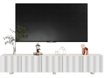 现代电视柜、电视机