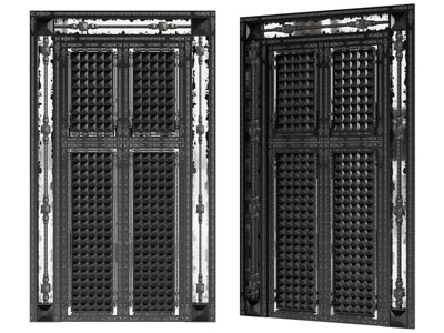 工业风loft双扇平开门