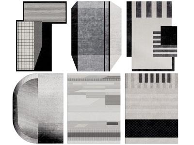 现代不规则方形地毯