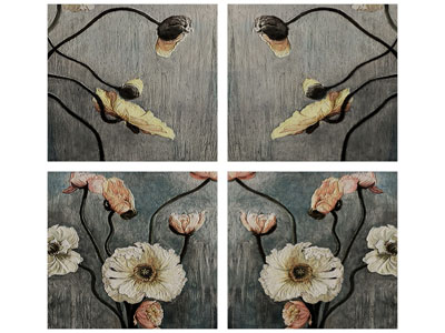 现代花卉装饰挂画