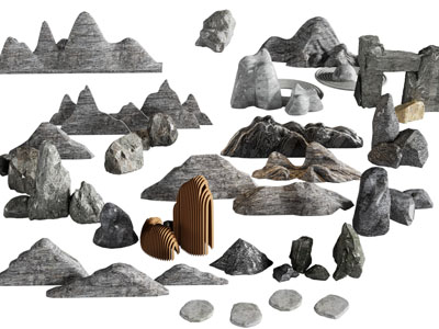 新中式假山石头