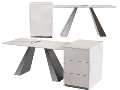 现代大理石书桌