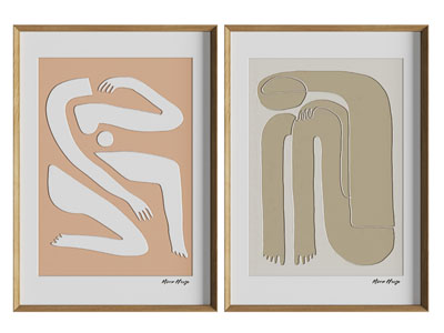 现代抽象人物装饰挂画