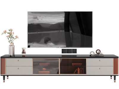 现代电视柜、电视机