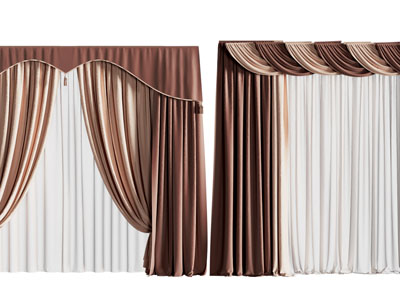 现代布艺窗帘窗纱