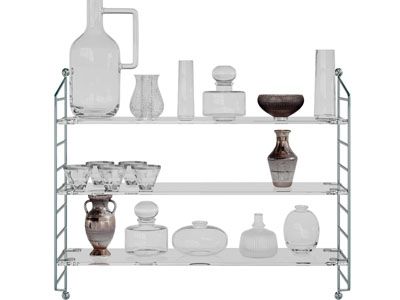 现代金属开放式厨具收纳架