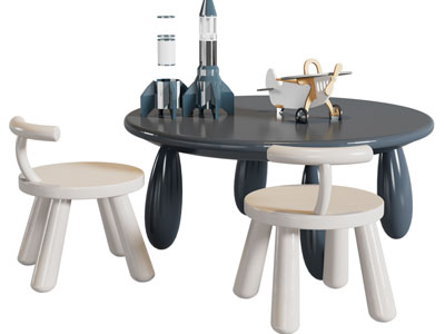 现代儿童桌椅组合
