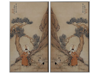 中式古画装饰挂画