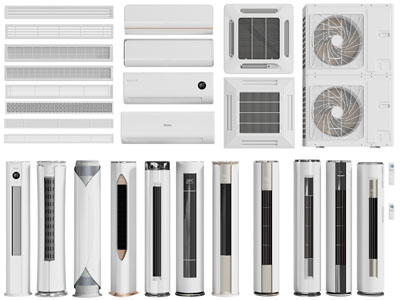 现代空调出风口3d模型 现代空调出风口