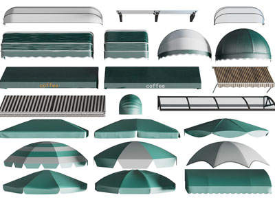 现代遮阳棚、雨棚