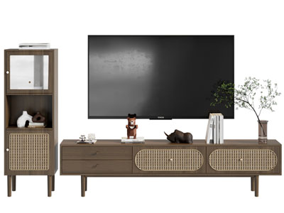 侘寂风电视柜、边柜、电视