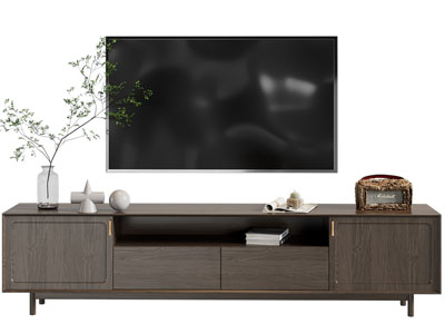 现代实木电视柜、电视