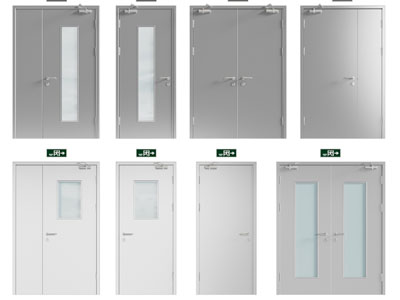 现代防火平开门