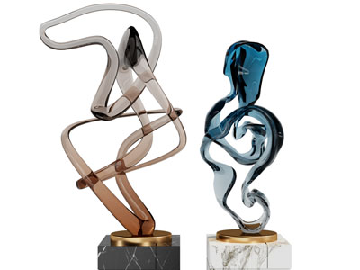 新中式抽象工艺品摆件