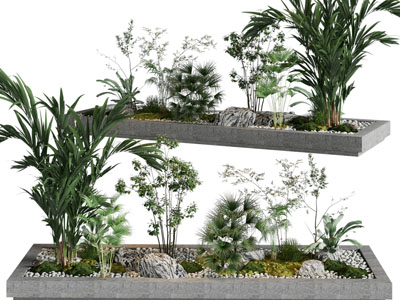 现代花坛花草植物景观园艺小品