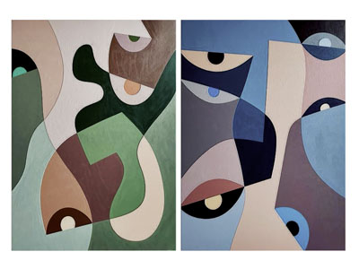 现代抽象装饰挂画