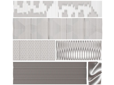 现代墙饰、穿孔板景墙、冲孔板