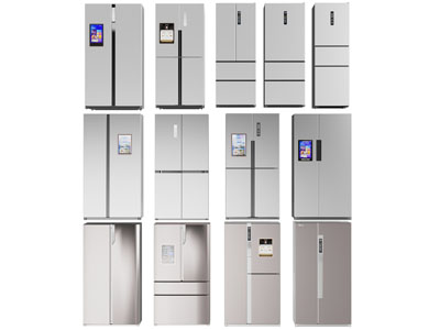 现代双开门电冰箱