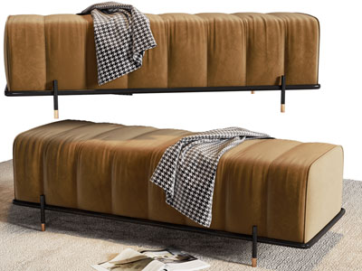 现代布艺沙发凳