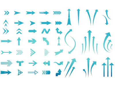 现代箭头、墙饰