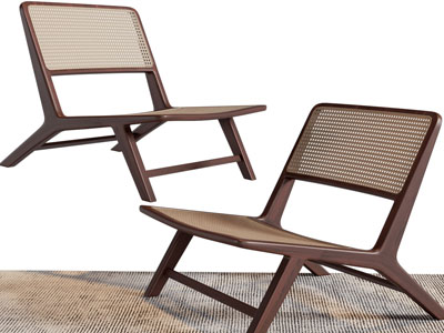 现代实木休闲椅子