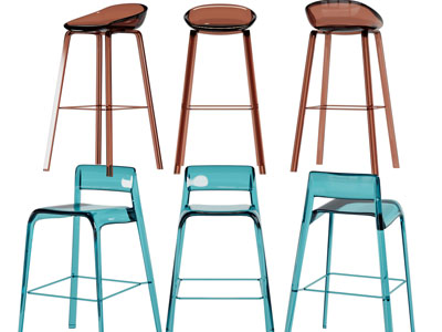 现代亚克力透明吧椅