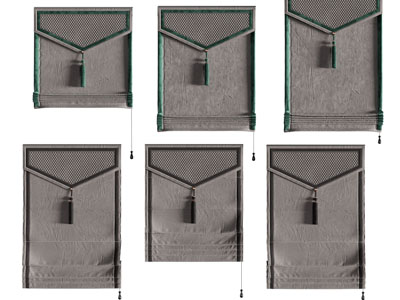 新中式罗马帘、拉帘