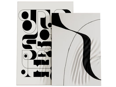 现代黑白装饰挂画