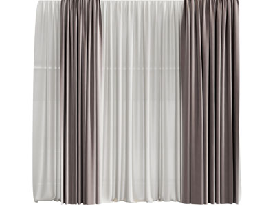 现代布艺窗帘窗纱