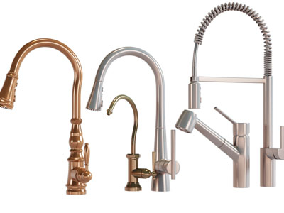 现代金属弯管水龙头3d模型 现代金属弯管水龙头