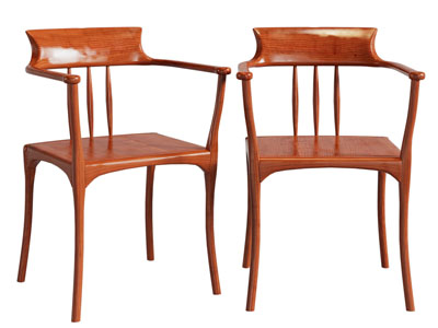 新中式实木扶手椅子