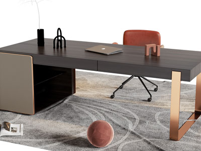 现代书桌椅组合