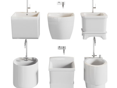 现代陶瓷拖把池