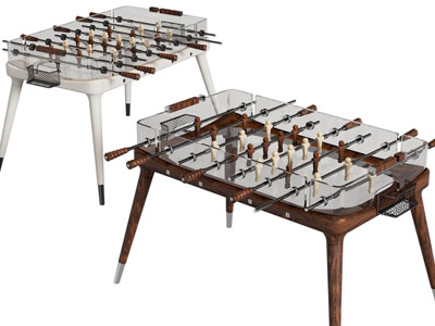 现代桌球游戏桌、桌上双人足球