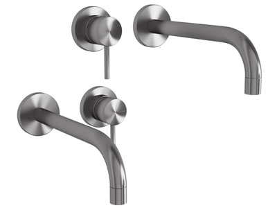 现代固定在墙面上的水龙头3d模型 现代固定在墙面上的水龙头