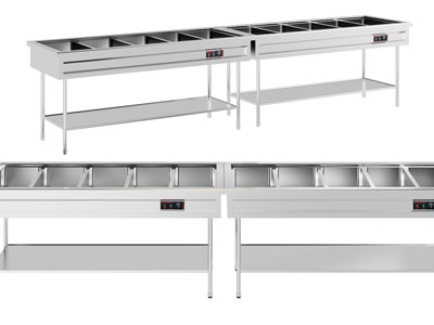 现代分隔快餐保温台