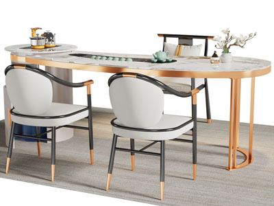 新中式茶桌椅组合