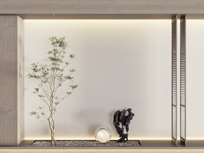 新中式室内景观园艺小品