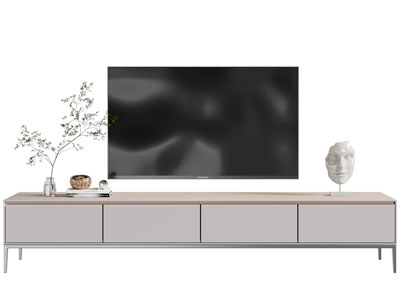 现代电视柜、电视机