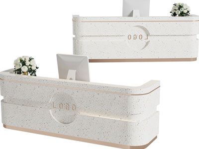 现代轻奢前台接待台