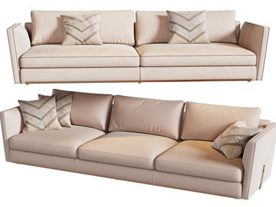 现代多人、双人沙发3d模型 现代多人、双人沙发