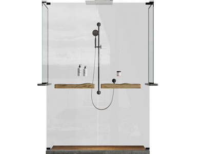 现代方形玻璃淋浴房3d模型 现代方形玻璃淋浴房