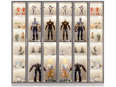 现代玩具装饰柜、展柜