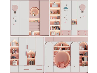 现代儿童装饰柜